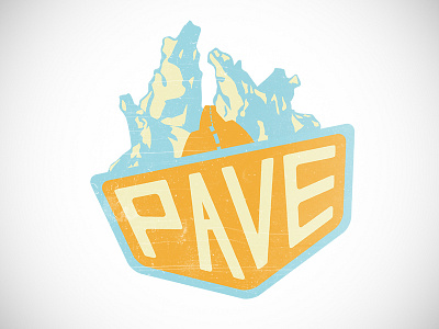 P.A.V.E. Logo branding graphic design logo mountains non profit pave road winding