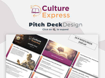 Special Humanities Course Presentation branding design pitch deck ppt design