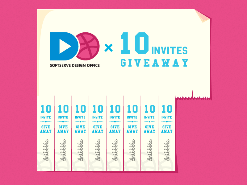 Dribbble Invite Giveaway dribbble invite giveaway draft lviv meetup vector design