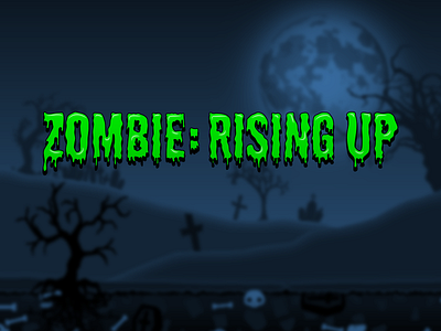 Zombie Rising Up - Game Name android app creepy design game illustration ios ipad iphone lettering name vector