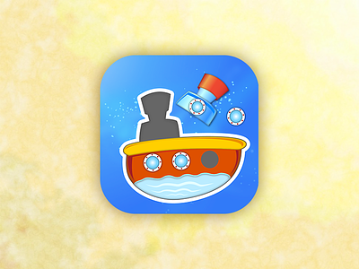 Game Icon application design game icon illustration mobile puzzle ship tablet vector