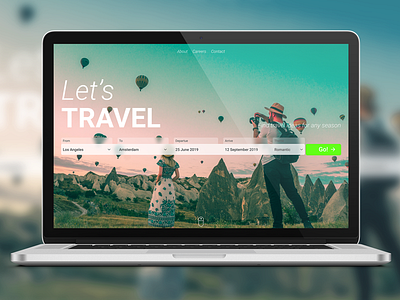 Travel Web Site Landing Page