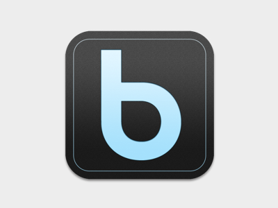 Blurbs - App Icon app app icon blue dessau pro regular ios ipad iphone logo type ui