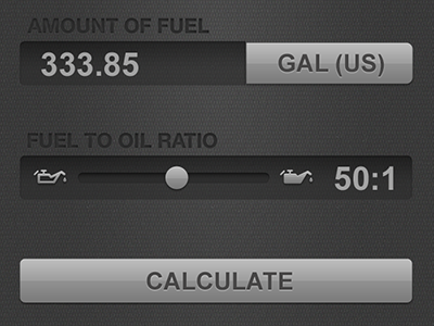 Premix Controls app premix slider ui