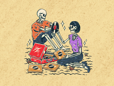 Picnic Addiction. artwork beach illustration design fiverr graphic design handdraw design illustration retro design skull skull design streetwear design tshirt design tshurt design