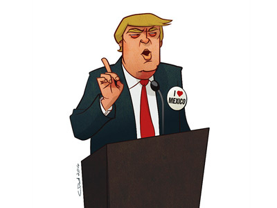 Trump'd character design illustration