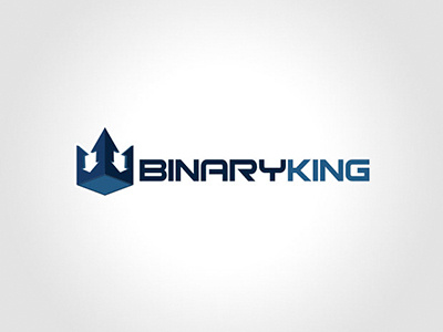 Binaryking Logo blue logo stocktrading