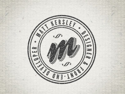 Mk Logo Mark icon logo mark paper retro rubber stamp