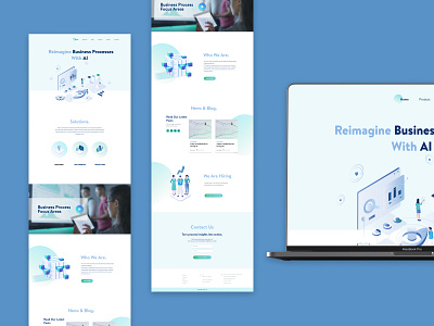 Home Page Design for a Technology Company