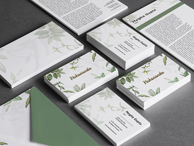 Keshananda Branding branding design herbal illustration logo mockup oil typography vector