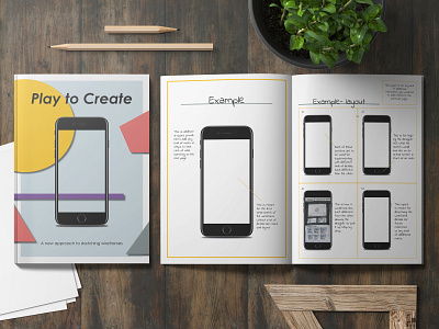 Play to Create book design illustration process screens typography ui uiux ux web web design