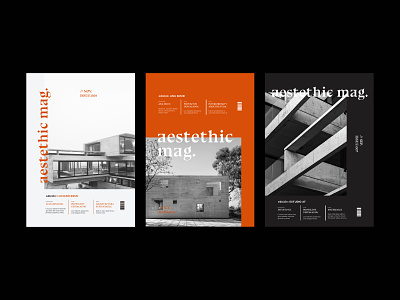 Aestethic Mag: Covers aestethic architect architecture black and white book book cover cover cover design design editorial editorial design editorial layout logo magazine magazine cover modern photography techno type typography