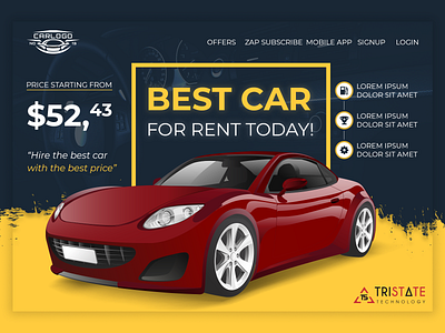 Car Rent branding creative design layout design mobile app design modern design ui vector