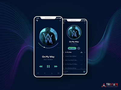 Music Player App app audio app creative design layout design mobile app design modern design music app music player app ui ux