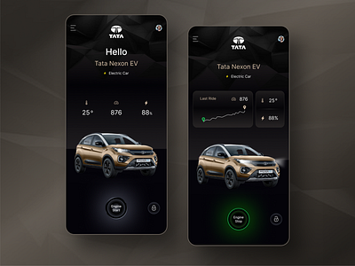EV Car App app auto automotive industry branding creative design ev car app layout design logo modern design ui ux