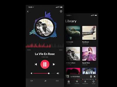 Music App Design app creative design illustration mobile mobile app design mobile design music ui ux