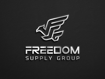 Freedom Supply Logo combination logo design eagle logo initial logo mascot logo military logo modern logo