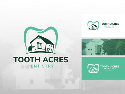 Tooth Acres dental logo branding business logo combination logo dental logo healthcare logo hospital logo logo mascot logo modern logo