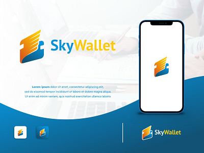 SkyWallet Logo business business logo cloud combination logo design initial logo logo modern logo payment logo software