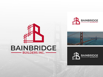 Bainbridge Logo branding builder logo business logo combination logo construction initial logo llc logo modern logo real estate