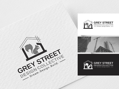 Grey Street Logo architecture building business logo combination logo construction design collective desin service initial logo modern logo