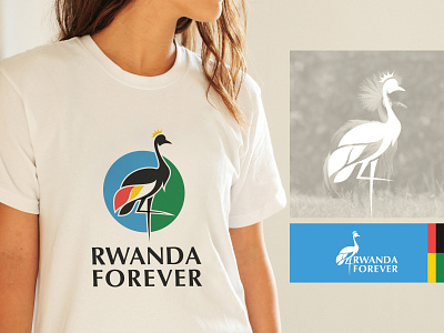 Rwanda Forever Logo bird logo branding clothing logo combination logo creative logo design graphic design illustration initial logo logo modern logo