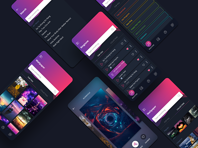 Ringtone & Wallpaper for Android UI Concept android app design clean resume coloful gradient color interaction interface design minimal mobile design music app ringtone ui ui ux uiux ux wallpaper