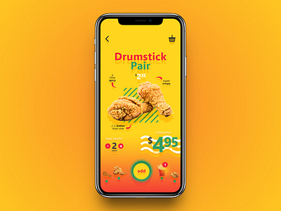 Fast Food Menu app branding design minimal ui ux