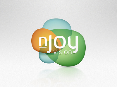 nJoy Vision logo branding laser logo mark njoy vision tractionokc vision