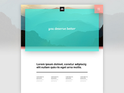 Mountain Web color minimal modern web design website