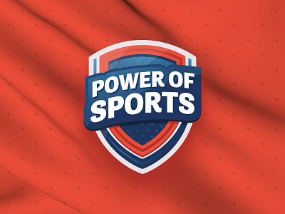 Power of Sports Visual Identity branding graphic package logo pattern shield sports tv visual identity
