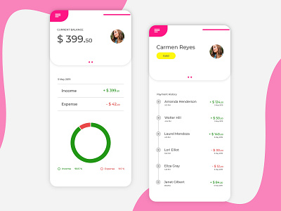 Finance App Concept adobexd android android app design ios mobile mobile app mobile app design mobile design mobile ui ui uiux ux