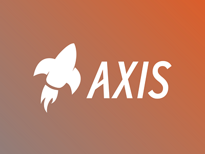 AXIS (Concept) design fire icon logo rocket rocket logo rocketship