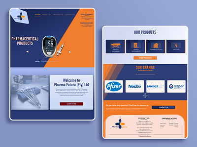 PHARMA-FUTURA Website Design