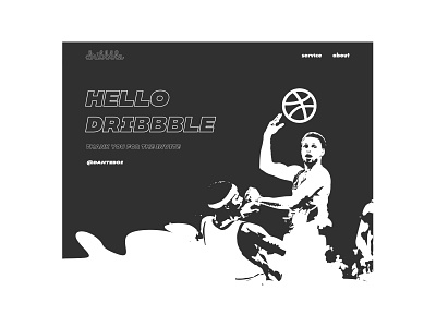 Thank you for passing the dribbble! basketball illustration ux vector web