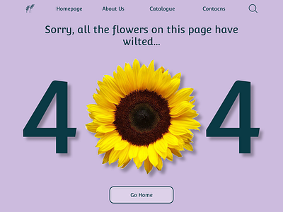 008 404 404 error dailyui design flower ui ux web