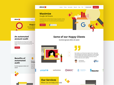 aboveX - web design