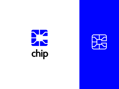 Chip Logo app logo clean fintech logo minimal