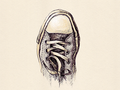 Converse illustration sketch
