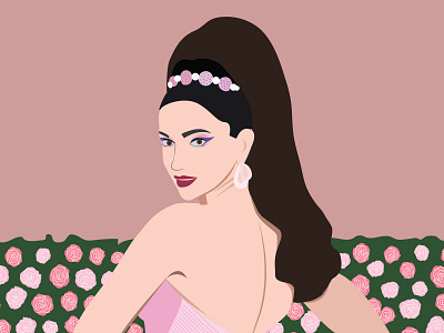 Deepika Padukon - Met Gala 2019 character drawing fashion fashion illustration graphic artist illustration illustrator inspiration vector vector design vector illustration
