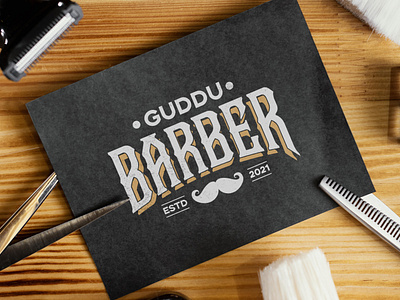 Guddu Barber - Logo Design