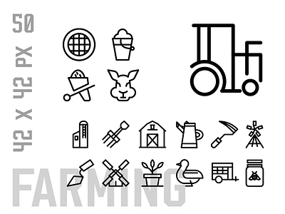 Farming Icon Set