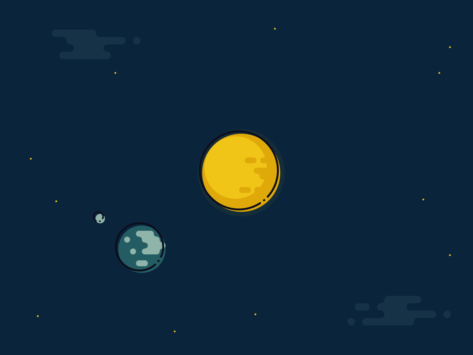 Sun Earth Moon animated gif animation illustraion motion motion beast motion design school space vector