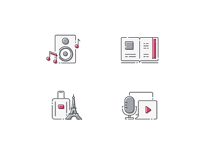 Favreka categories icons icon design icon set iconography illustration ui vector