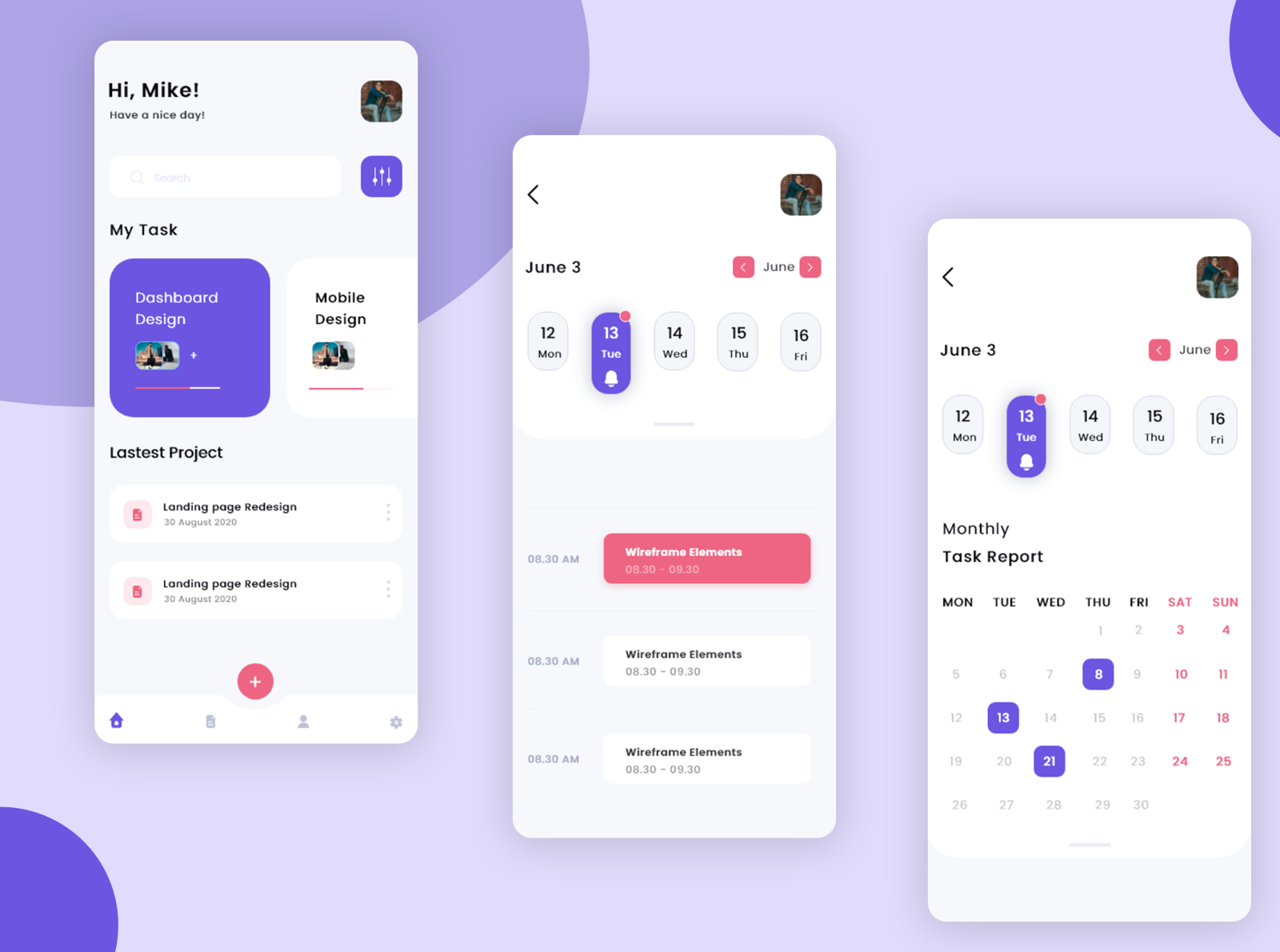 Task management by Vignesh A on Dribbble