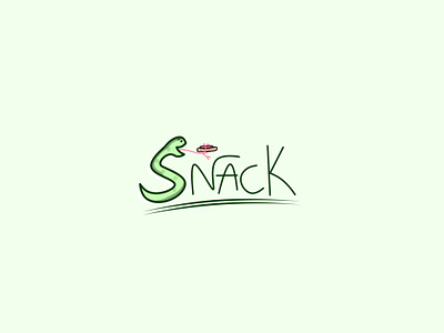 Snack flatdesign food funny hotdog logo snack snake vector
