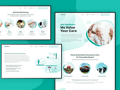 Landing page for elderly's health monitoring