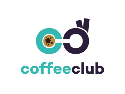 Coffee Club Logo app branding clean design flat icon identity illustration illustrator logo minimal typography ui vector