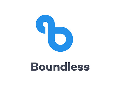 Boundless Logo app branding clean clever design flat icon identity illustration illustrator lettering logo minimal type typography ui ux vector web