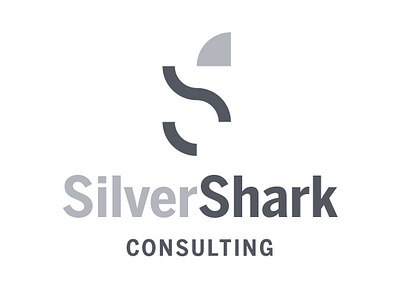 Silver Shark logo app branding clean clever concept design flat icon identity illustration illustrator lettering logo minimal type typography ui ux vector website